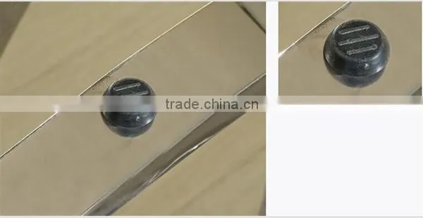 Special Shape Tempered Glass Top Console Table Set With Stainless Steel Base For Home Use photo-5