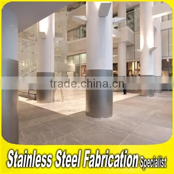 Interior Decor Circular Stainless Steel Post Pillar Cladding photo-5