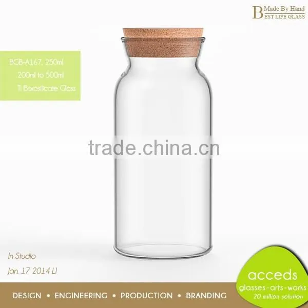 OEM ODM Hand Made Mini Glass Milk Bottles 100ml photo-5