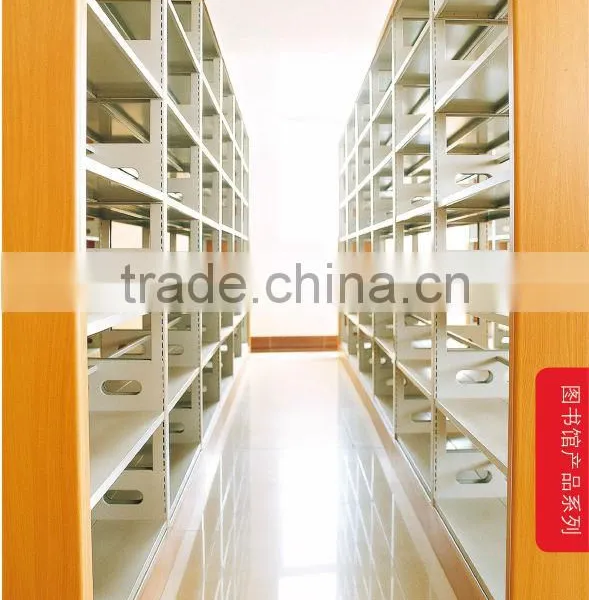 New Style Steel and Wood Library Furniture,modern Public Office Bookshelf,bookcase,book Rack photo-2