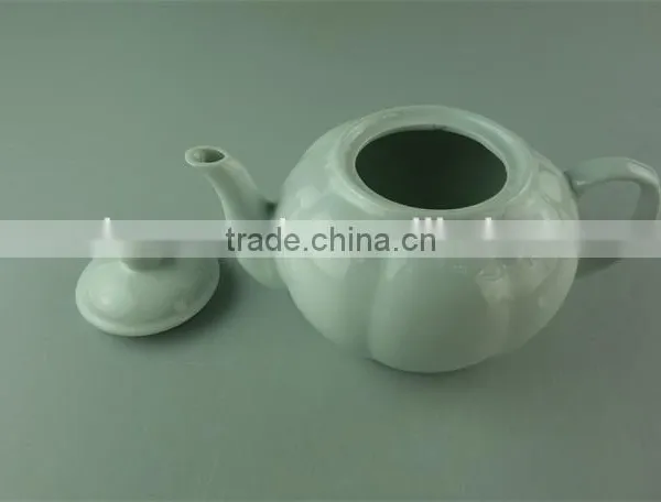 Cheap Ceramic Pumpkin Shape Customized Tea Pot With Lid photo-2