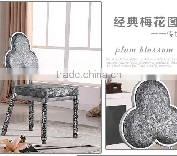 Quality European Antique Metal Dining Chair QL-T852 photo-5