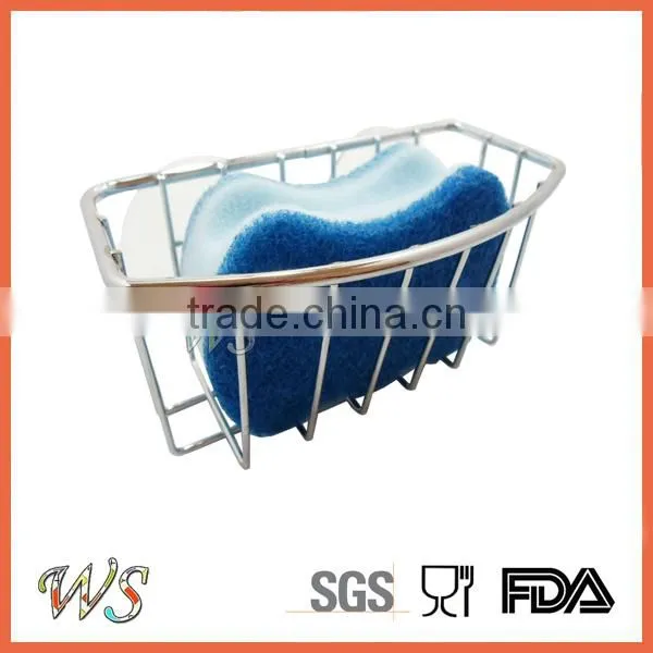 WS-SH01 Chrome-plated Steel Large Suction Kitchen Sink Cleaning Sponge photo-2
