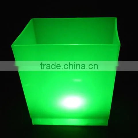 China Factory Logo Printed Custom Plastic Bar Ice Bucket photo-3