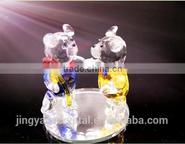 Romantic Crystal Couple Bears as the Best Crystal Wedding Present for 15th Wedding Anniversary photo-2