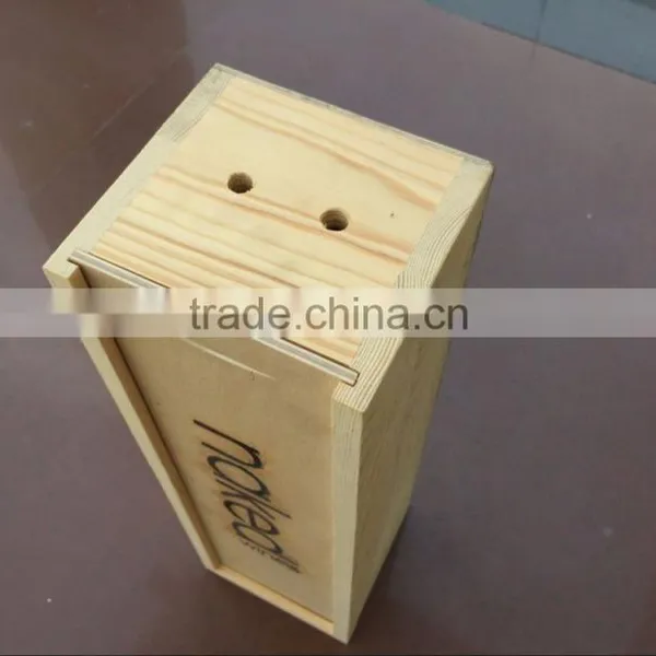 Red Wine Box Cheap Wooden Wine Boxes Pine Wood Wine Boxes photo-2