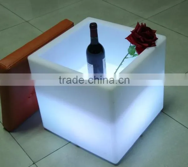 Rechargeable Night Club Table Ktv Bar Chair Led Wine Cubic Tank photo-2