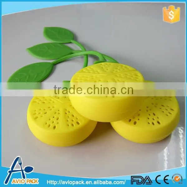 Food Grade Silicone Tea Filter Lemon Shaped Tea Filter photo-3