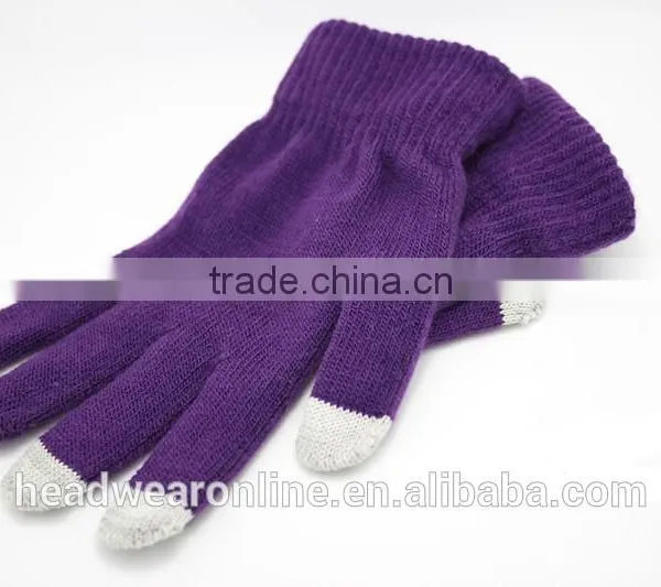 Promotional Acrylic Knitted Glove / Knitting Glove photo-5