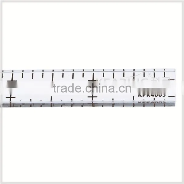 Kearing Manufacture Price High Quality Small Rigid Acrylic Clear Plastic Quilting Templates Rulers 4'' * 0.5 # KPR4005 photo-2