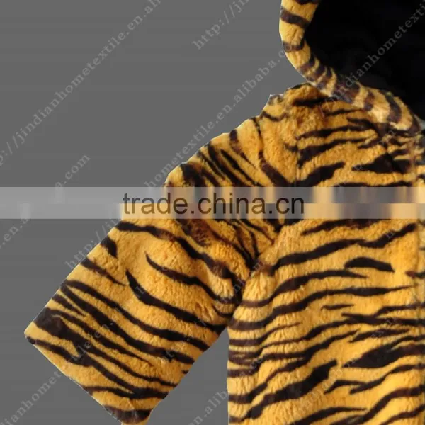Cute Tiger Design Children Kids Pattern Fur Coats Faux Fur photo-4