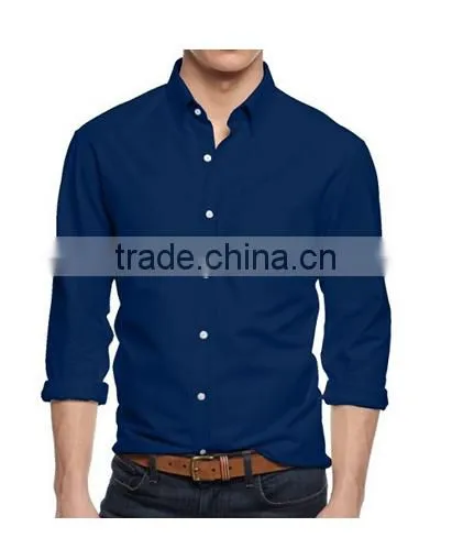 Plain Design Extra Soft New Style Slim Fit Mens Casual Dress Shirt photo-3