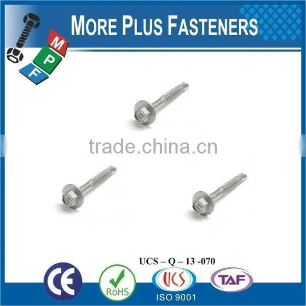 Made In Taiwan Galvanised Hex Washer Head for All Metal / Tek Screws Self Drilling Screws photo-3