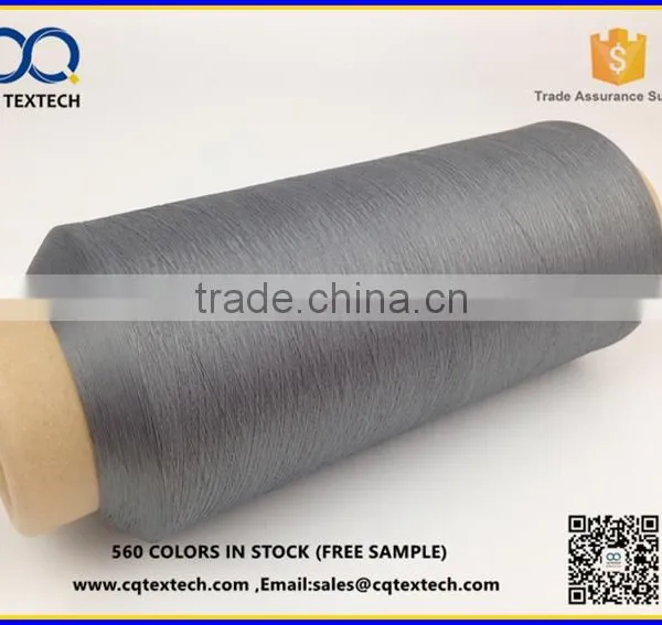 Dyed Polyester Filament Twisted Yarn for Garment Logo or Label photo-5