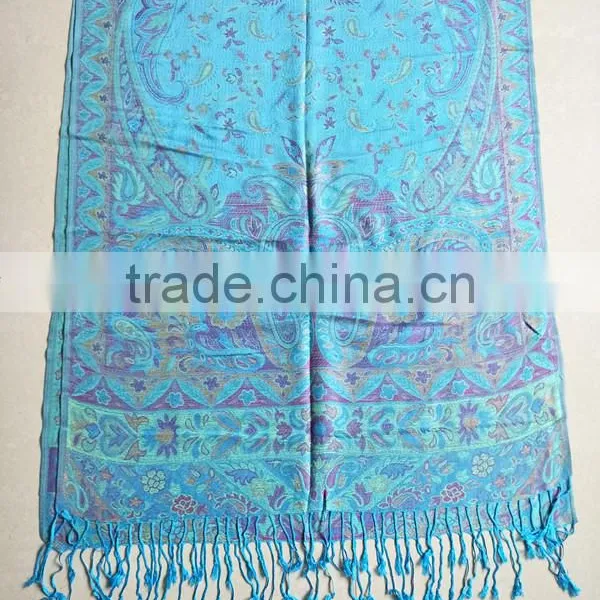 New Design Winter Women's Pashmina Stole Scarves Long Printed Shawls photo-5
