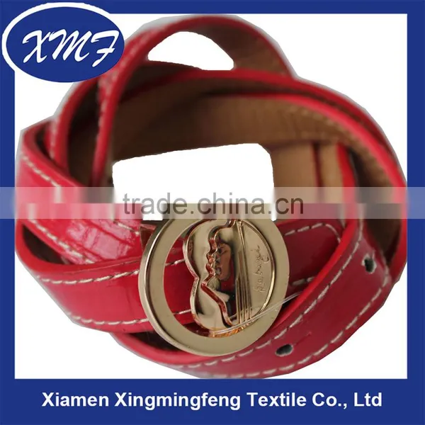Trend All-match Fashion Manufacturer Red PU Leather Belt for Women photo-5