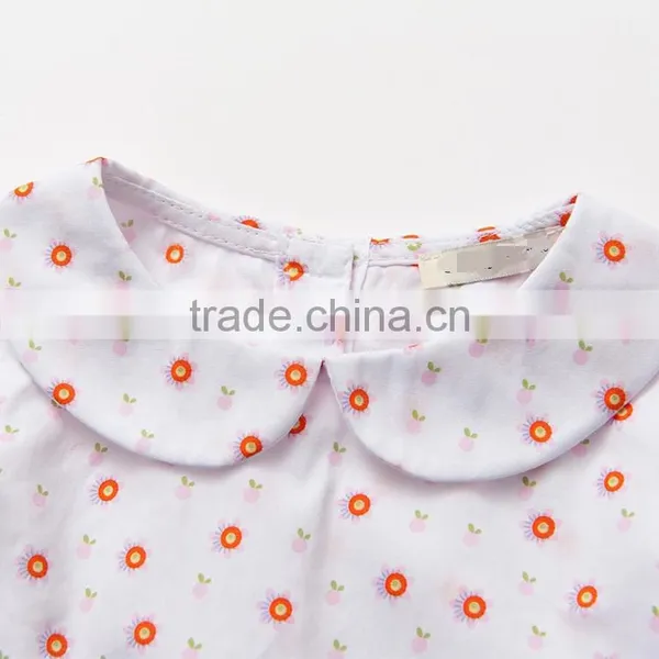Doll Collar Floral Pattern Bottoming Breathe Freely Baby Shirt photo-4