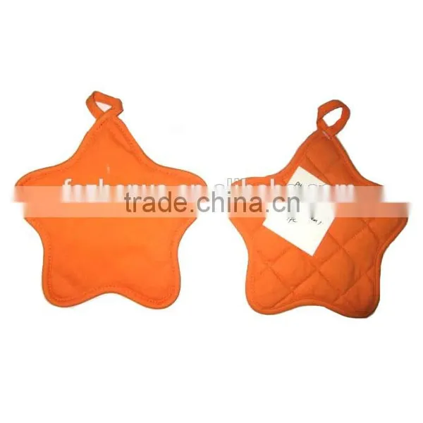 Wholesale Cheap Lovely Star Shape Pot Mitt Cotton Potholder With Many Colors photo-5