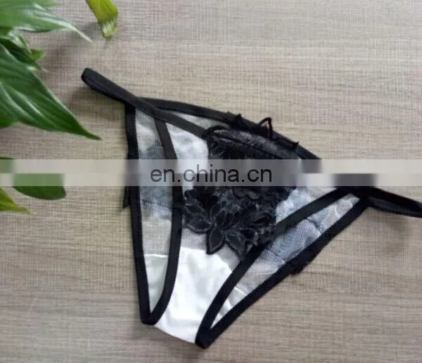 Girls Sexy Transparent Lace Grenadine Bikini Hot Sexy Fancy Ladies Stylish Bra And Panty Set photo-4