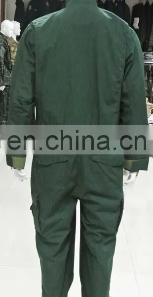 Wholesale Olive Green 100% Cotton Professional Safety Coverall Workwear photo-3