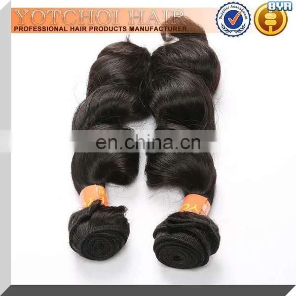 Neat & Clean Hair Weaving Good Sewing Machine Made Hair Weft Natural Black Can Be Dyed/Bleached Brazilian Remy Hair photo-5