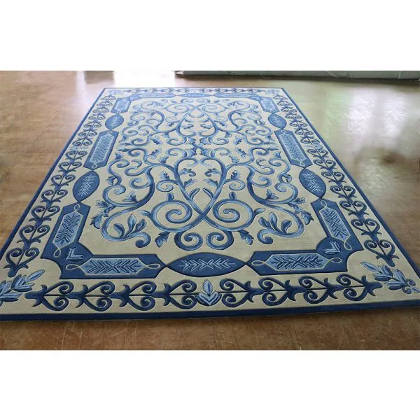 Turq Blue Vintage Rug Pattern Home Decor Carpet Rugs photo-2