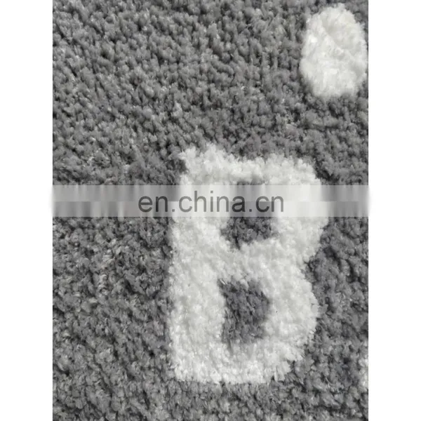 Factory Manufacture Soft Modern Non-slip Comfortable Bathroom Washable Microfibre Bath Mat With TPR photo-4