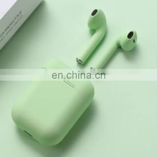 Sale Products I12 Macaroon Waterproof Type-c Music ROHS IPX4 Portable TWS Headphones Wireless Bluetooth Earphone photo-3