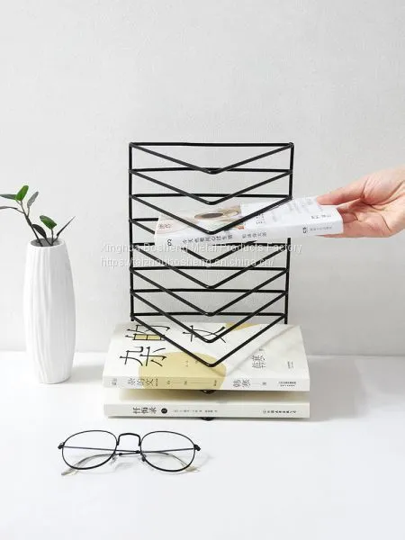 Hot Sale Nordic Style Office School Metal Decorative Book Stand Children Reading Bookends photo-3