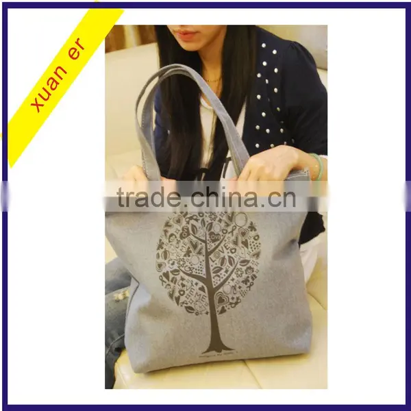 High Quality Fashion Custom Printing Canvas Shoulder Hand Bag for Lady photo-6
