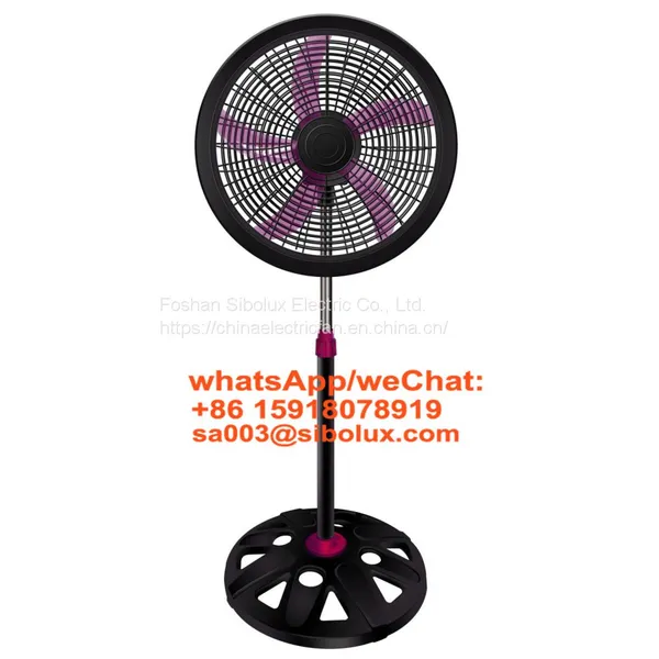 16 Inch Plastic Stand Fan With Timer Setting Round Base/ Electric Standing Fan With 3 Speed Settings photo-4