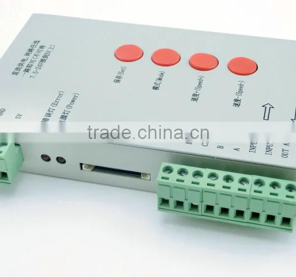SD Card Recognizable DIY Color Changing Mode T-1000S Programmable LED Strip Controller Especially for Dream-color Changing Strip photo-5