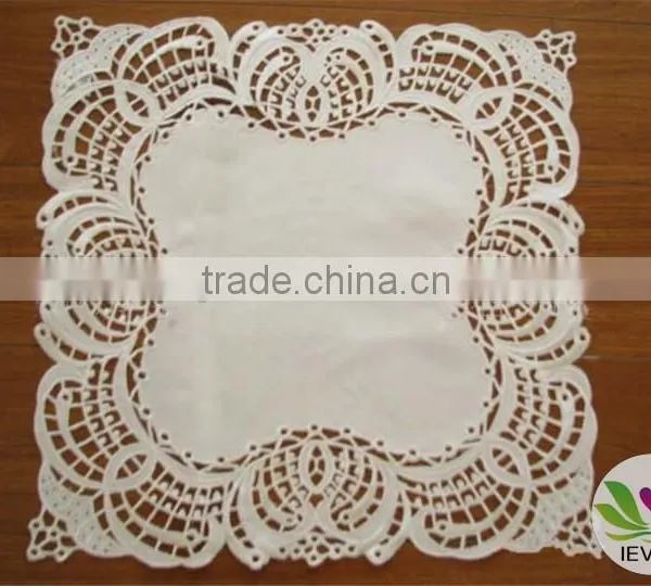 Best Quality Cotton Tablecloth Hand Made Tablecloth Eyelet Embroidery Design Tablecloth Restaurant Tablecloth photo-5