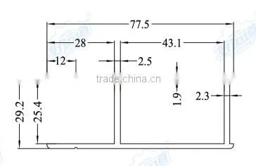 05418 Refrigerated Truck Body Flooring Aluminum Profile for Truck and Trailer photo-2