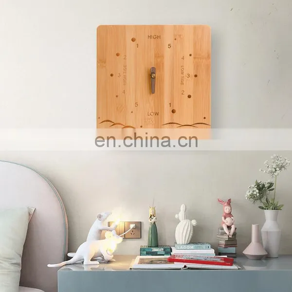 Japanese Style Minimalist Eco Friendly Household Living Room Bamboo Tide Wall Clock photo-2