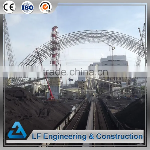 Grid Structure Space Frame Barrel Coal Storage With Prevent Rainwater photo-4