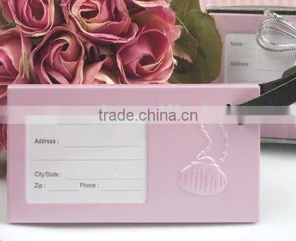 Pvc Pink Luggage Tag