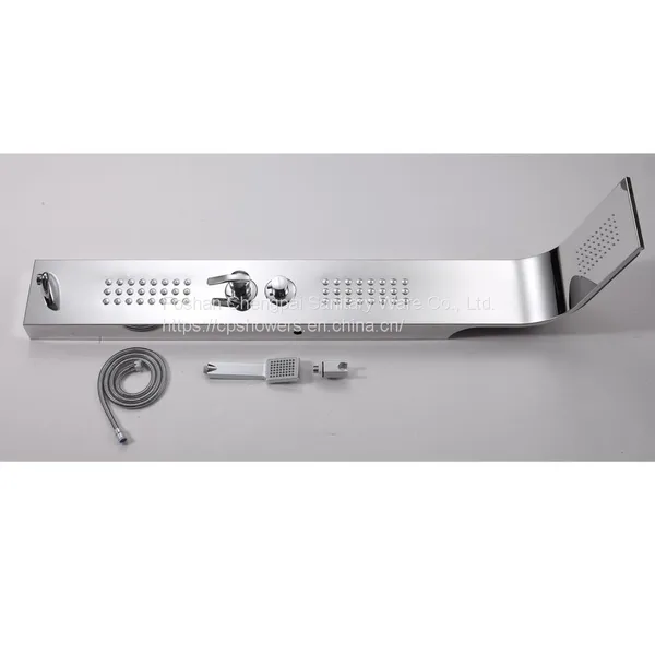 Shower Panel Shower Tower With Rainfall Body Jet Hanheld Shower Head Sanitary Bath System photo-2