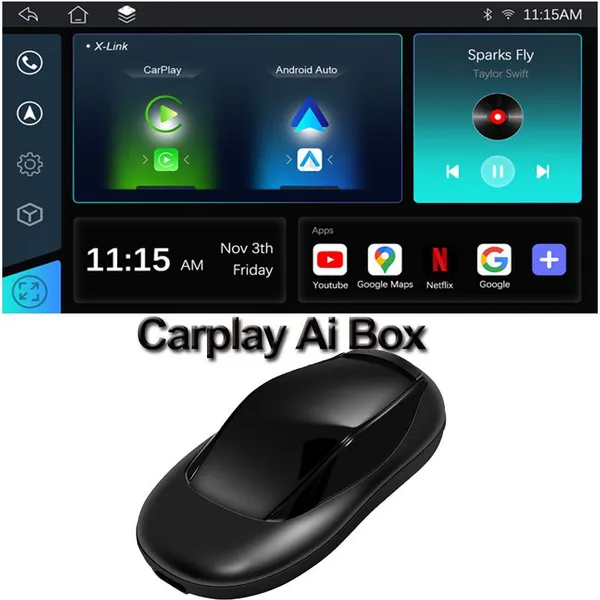 2024 NEW Carplay Ai Box Suitable for Benz Audi Porsche Honda Volkswagen OEM Wired CarPlay