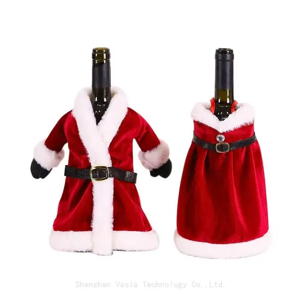 Wholesale Christmas Wine Bottle Covers - Santa Claus Dress Style for Festive Table Decor photo-3
