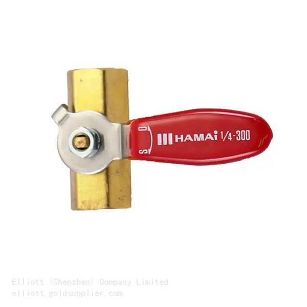 Hamai BBS-01 Series Brass Small Shut Ball Valve Manual Control for LPG Gas Lever Handle Threaded for Air Oil Flow-Plumbing photo-5