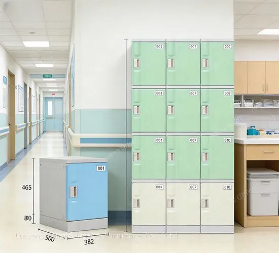 ABS Plastic Locker ABS-COMB-6 | The Stackable Modular Unit for Public Bathrooms | With Integrated Storage Box