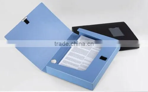 Black&blue A4 PP Lever Arch File Folder With Magnetic Button photo-2