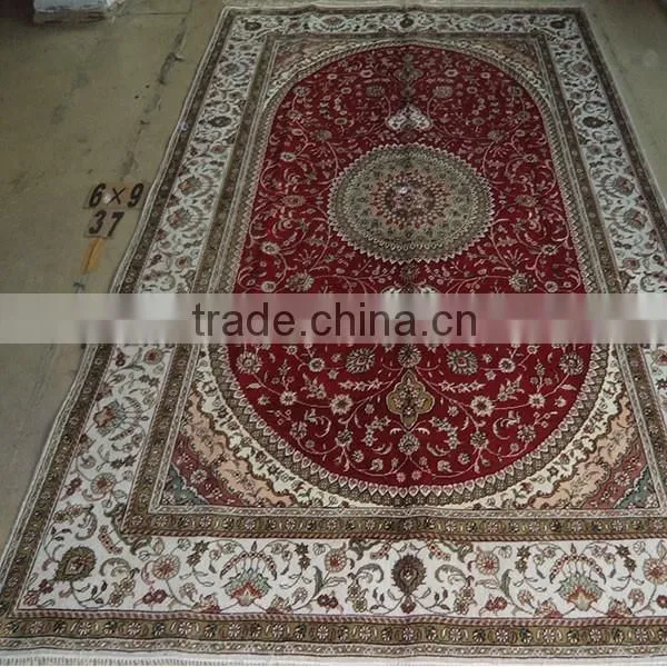 6X9ft Handmade Silk Persian Carpets and Cheap Cotton Rugs photo-4