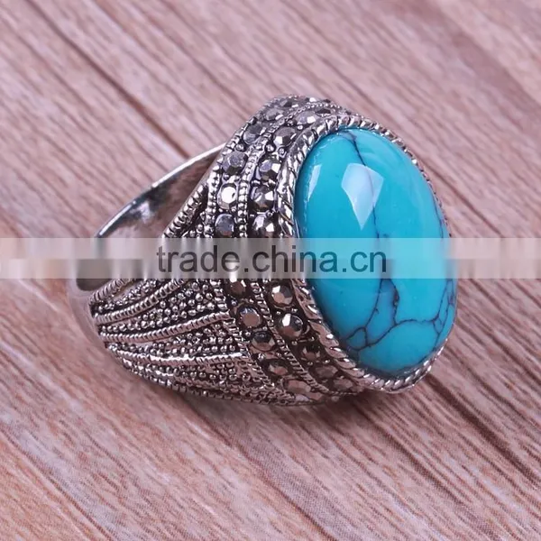 Yiwu Black Spinel Jewelry Single Stone Ring photo-5