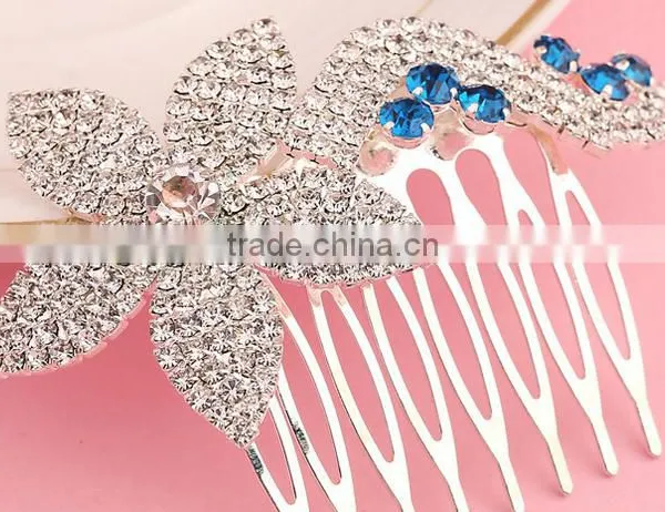 Fancy Bridal Head Piece Rhinestone Hair Comb High-end Hair Accessories photo-4