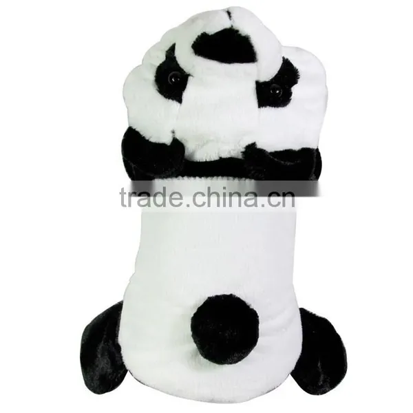 3D Dog Panda Clothes With Shorn Velvet Material and Rhombic Cotton-padded Lining Fit for Autumn and Winter photo-6