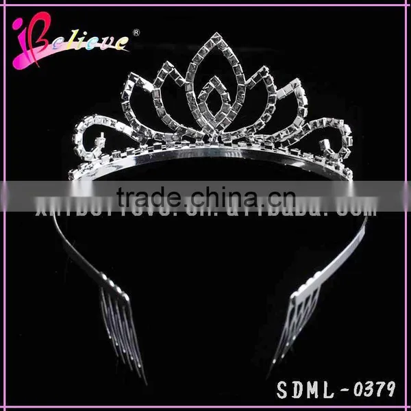 Luxury Tiara Hair Jewelry Wholesale Tiara Crown Crystal Stone Wedding Tiara for Young Girls photo-4