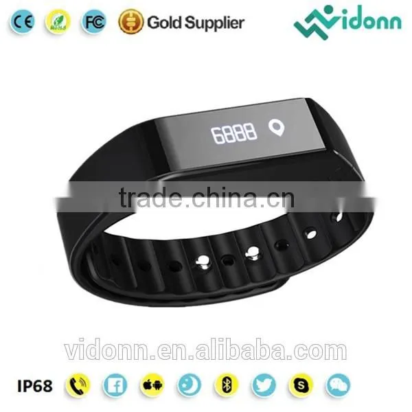 Original Manufacturer Vidonn X6S IP68 USB Charging Step Counter Calorie Burnt Android IOS Compatible Smart Bracelet With Sdk photo-2