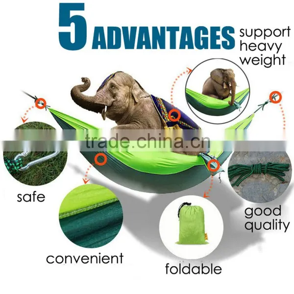 Hanging Parachute Fabric Folding Outdoor Sleeping Portable Nylon Hammock Quality Choice photo-3